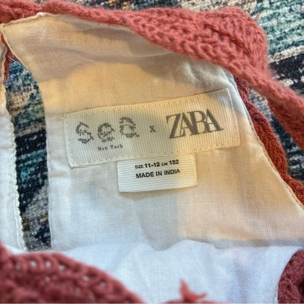Sea New York X Zara crochet floral tank top kids size 11/12 - Picture 2 of 5